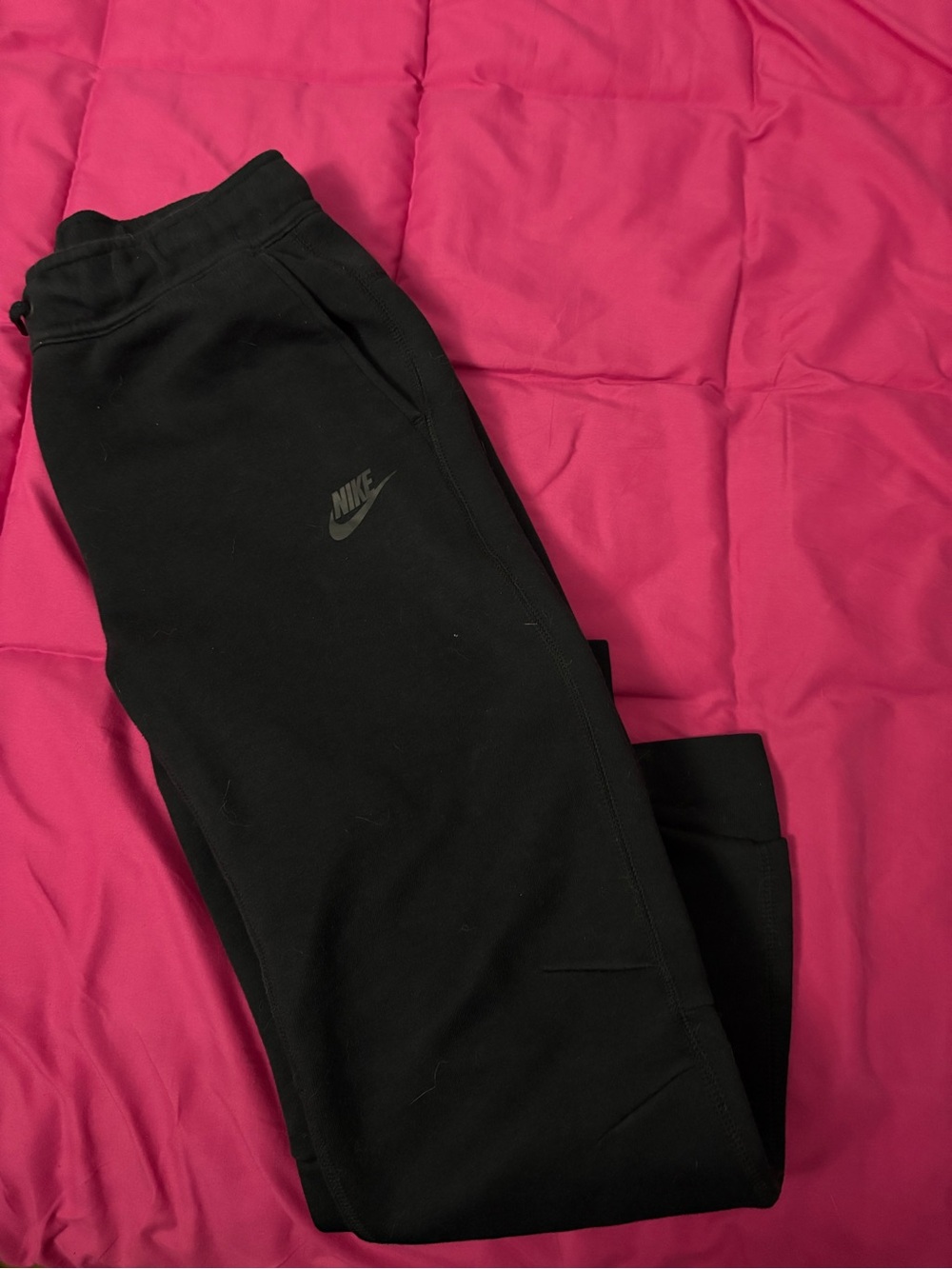 Nike Kids Black Jogger Sweatpants with Subtle Logo